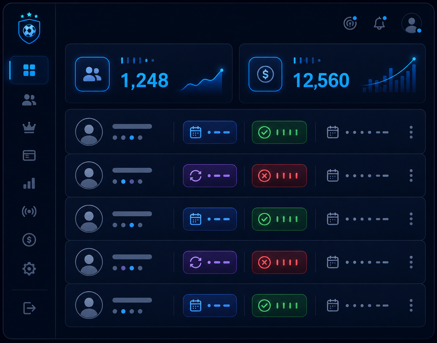 Tipster subscriber management dashboard